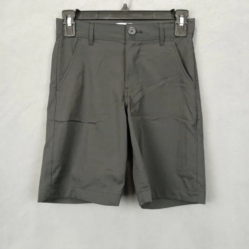 Old Navy‎ Chino Shorts Boys 8 Black Stretch Flat Front Golf Tennis Resort Wear